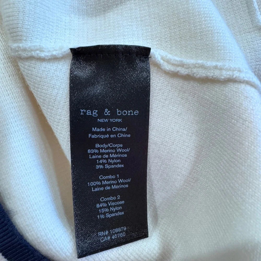 NWT $398 RAG & BONE Ella Wool-Blend Front-Zip Cardigan in XS - Picture 10 of 12